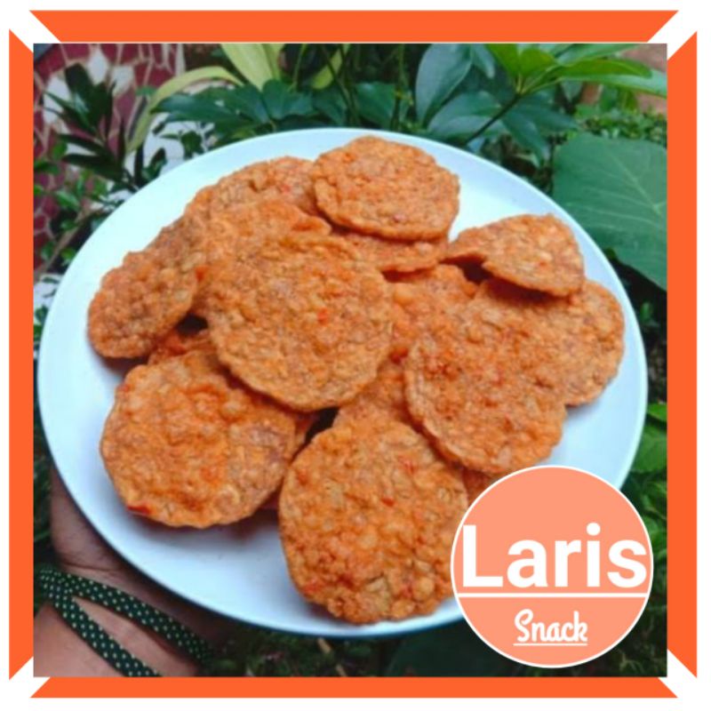 

500 GR KRIPIK TEMPE PEDAS MANIS/ KERIPIK TEMPE BALADO / TEMPE PEDES KILOAN / LARISSNACK