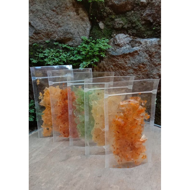 

KERIPIK KACA EKONOMIS/CEMILAN KHAS BANDUNG/KEMASAN 20 gram