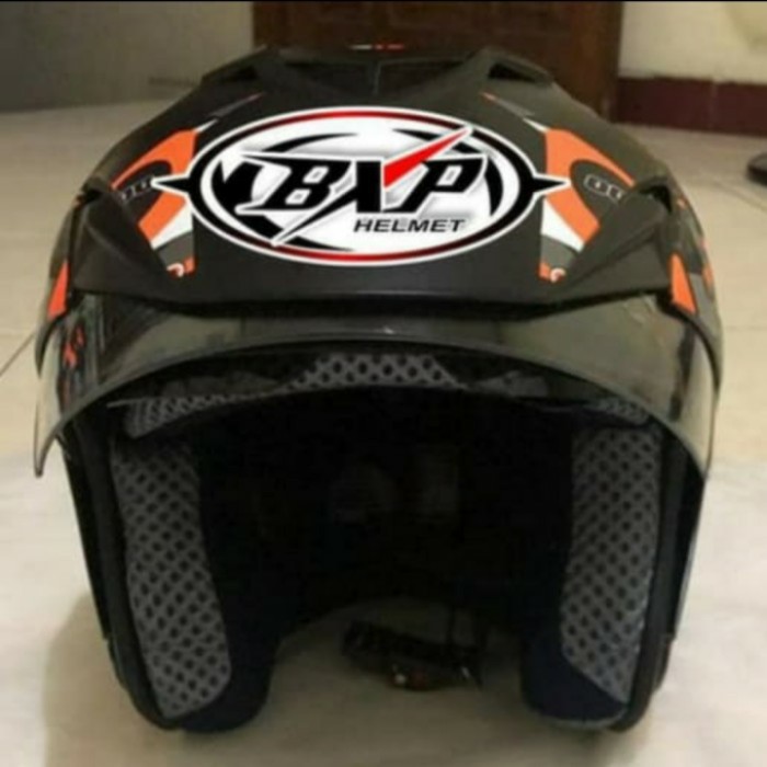Terlaris Helm Helem Helmet Dmn Bxp Ski Doo Setara Kyt Ink Gm Mds Zeus - Orange.