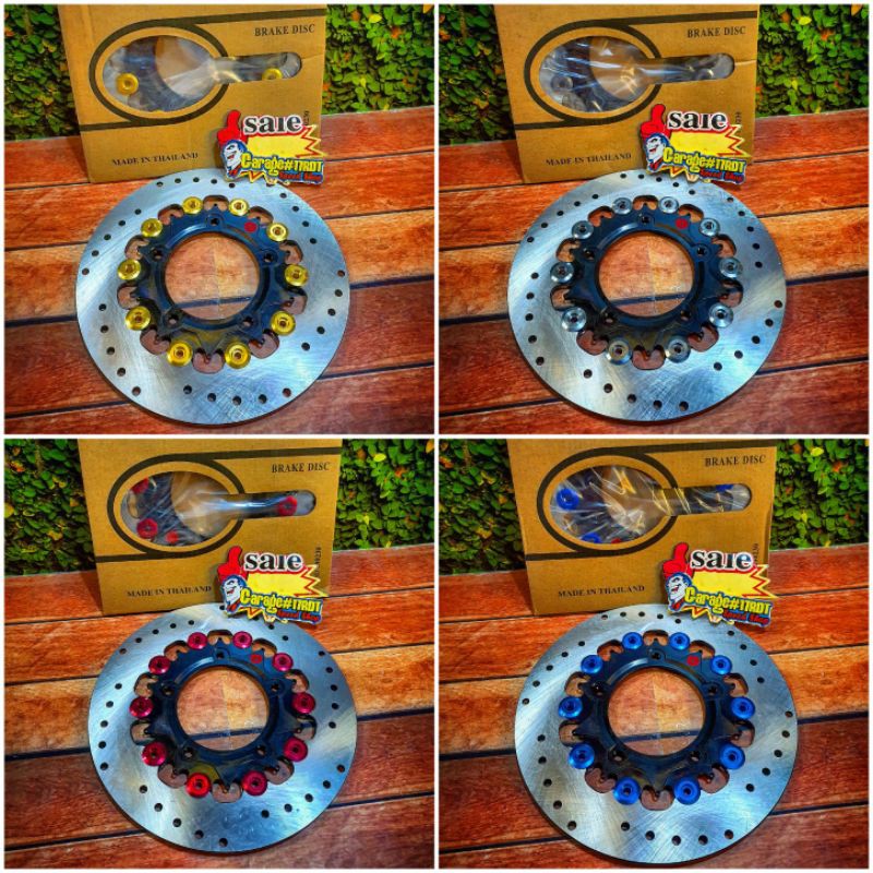 Disc Piringan Cakram Rotor Brembo Ukuran 220Mm Black Floating 6 Lubang 5 Honda New Vario 125 150 ESP