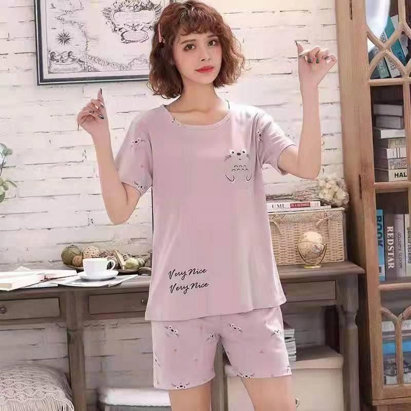 Piyama Import Murah / Piyama Wanita Dewasa / Baju Tidur Wanita / Setelan Hotpant C09-B1