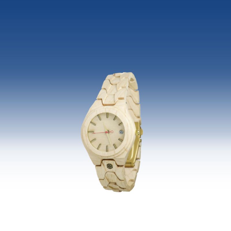 Jam tangan kayu unisex pria wanita 35mm
