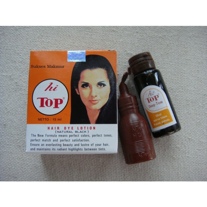 Semir Rambut Hitop15 ml|Hi Top Hair Dye Lotion Hitam - 100% Original