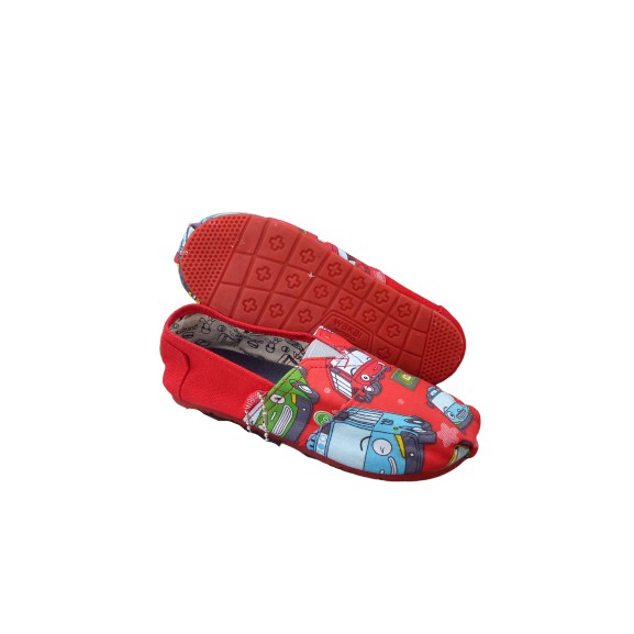 SEPATU SLIP ON ANAK KANVAS MOTIF KARAKTER CUP CAKE TOSKA LAKI LAKI PEREMPUAN KIDS TERMURAH