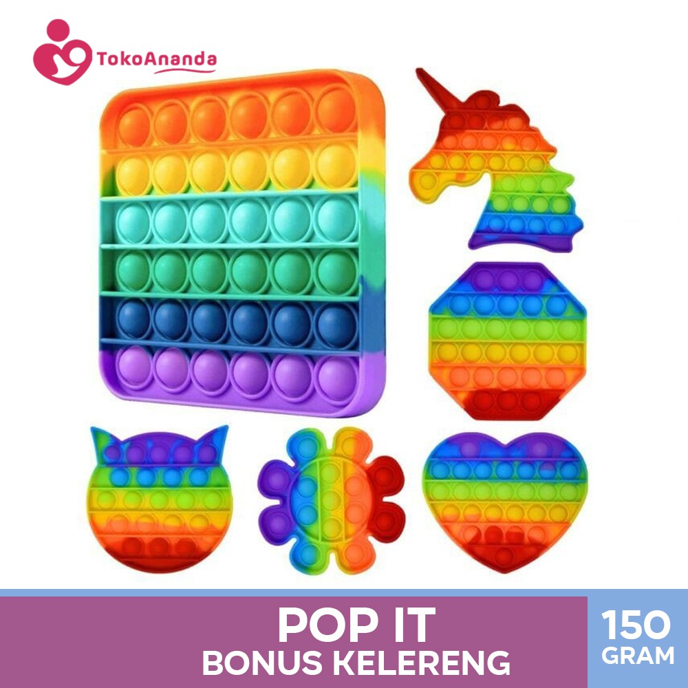 New Unicorn Pop Its Round Fidget Toy Push bubble stress relief kids pop it tiktok