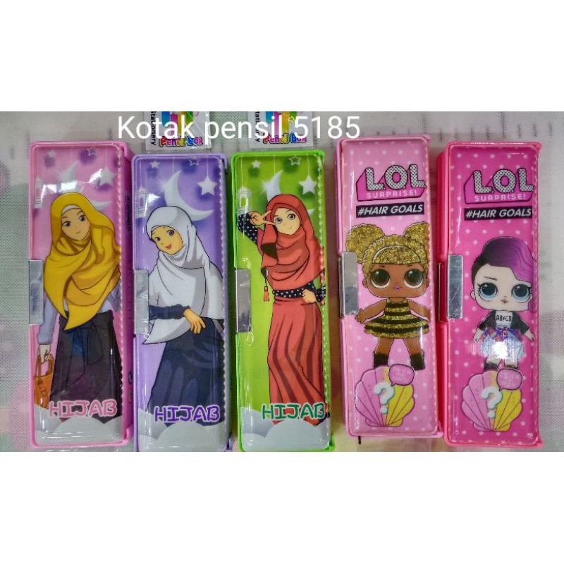 

KOTAK PENSIL MAGNET/ KOTAK PENSIL KARAKTER / KOTAK PENSIL HIJAB LOL