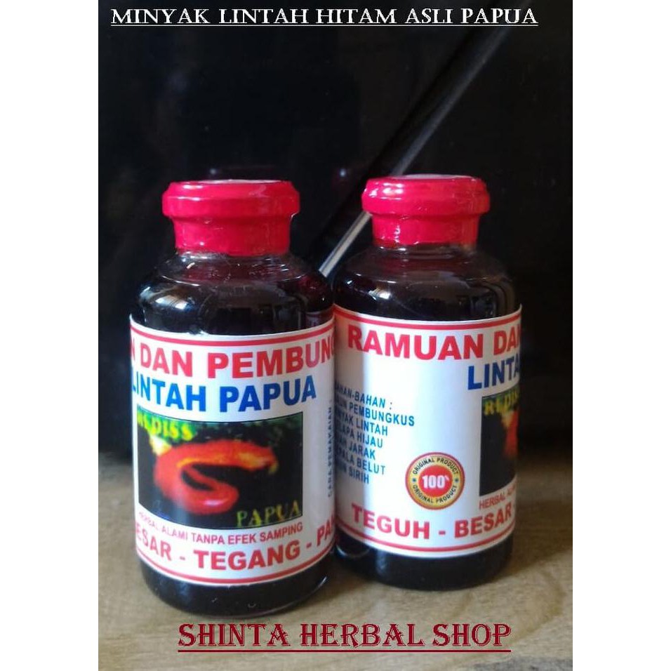 MINYAK LINTAH HITAM ASLI PAPUA (MEMPERBESAR ALAT VITAL PRIA) {STOK TERBATAS Kode 894