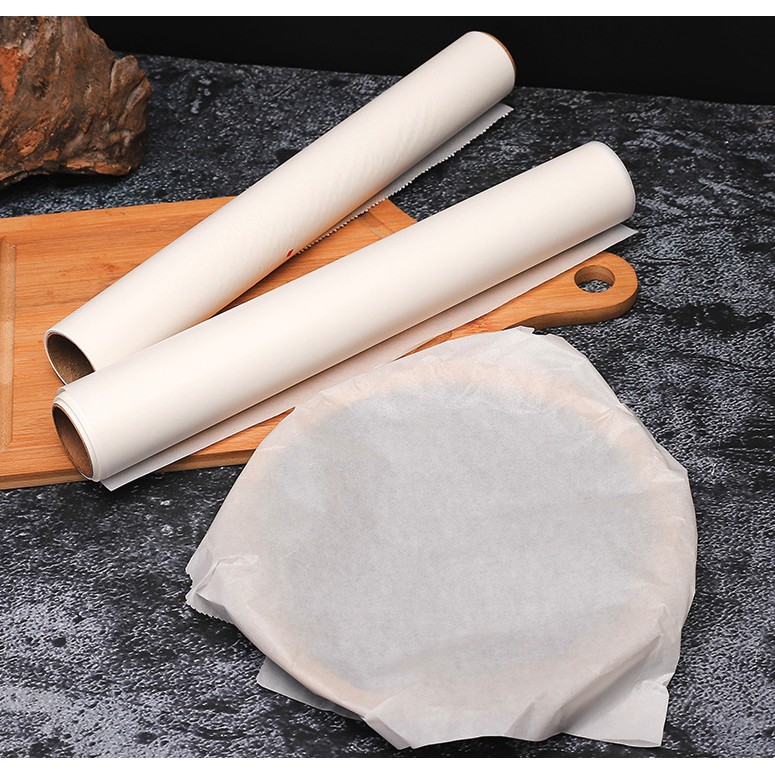 Baking Paper Kertas Roti Kue alas Panggang Anti Lengket Depan Belakang 10x30 cm