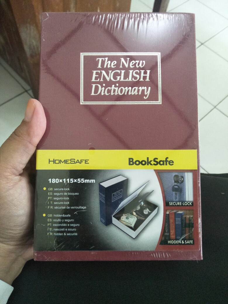 Brankas Buku + Kunci Gembok Brankas Buku + Kunci Password