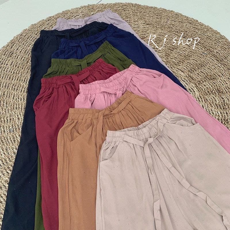 celana kulot Rayon wanita loose cullote pantas Homewear, kulot