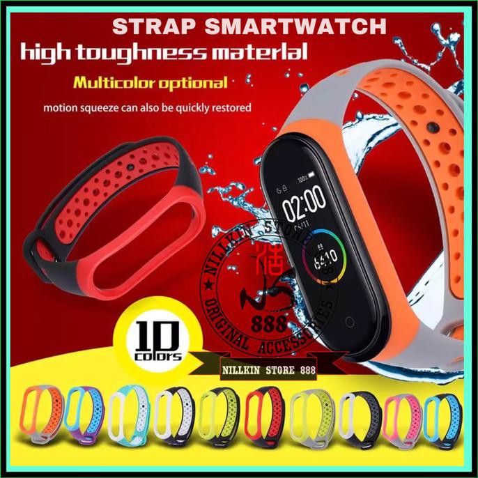 STRAP NIKE 2 TONE XIAOMI MI BAND 4 SMART WATCH BRACELET MIBAND BAND4
