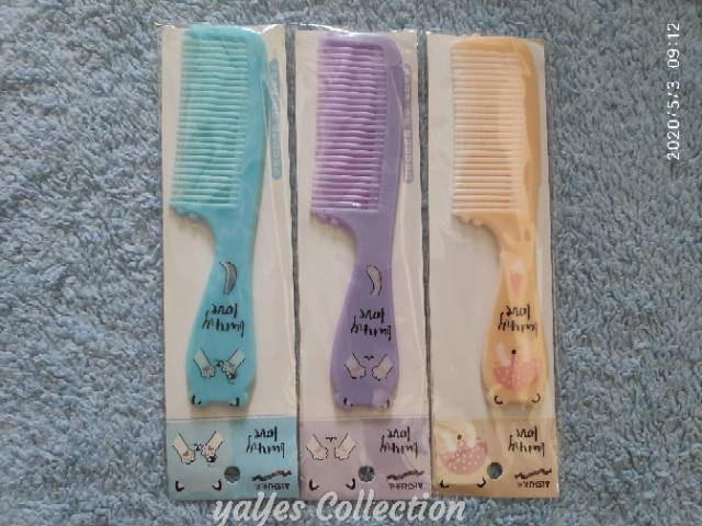 Sisir anak karakter lucu frozen hello kitty - 2in1 sisir perawatan rambut + kaca - lipat Besi remaja