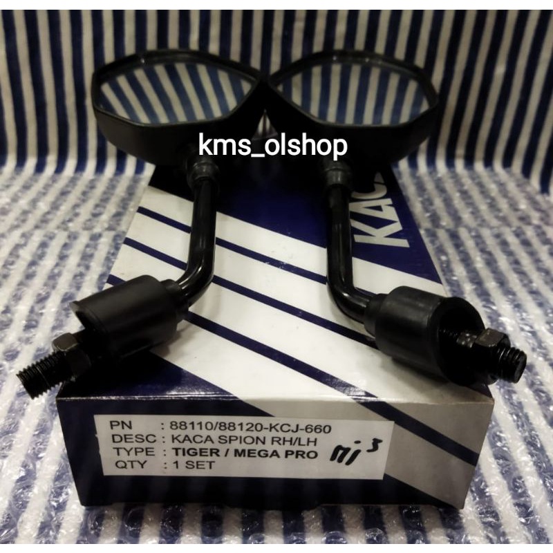 Kaca Spion Honda Tiger / Mega Pro Standar 1set Kanan Kiri Merek Win Kualitas Terjamin