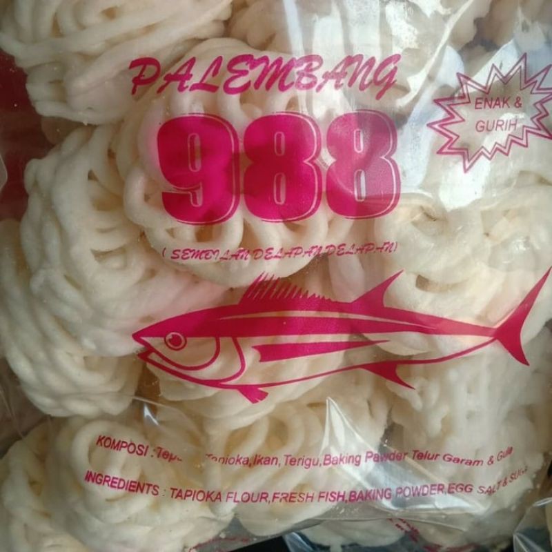 

krupuk ikan palembang - mawar 250 gr