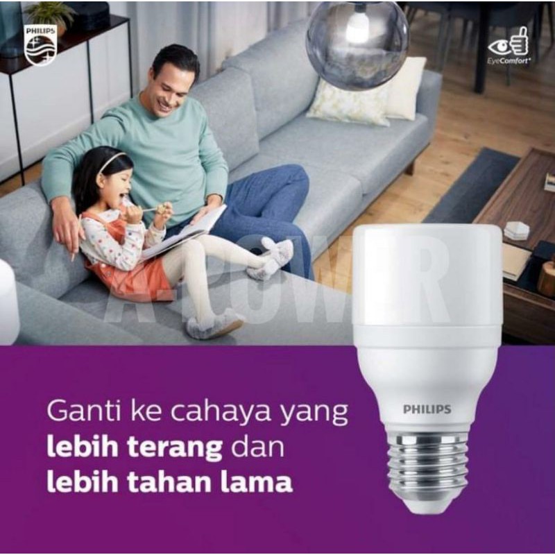 Philips - Lampu LED Bright 9W (Putih)