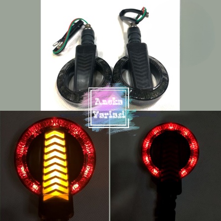 Sen Motor Running LED Running Model Bulat Ninja250 Ninja150 CB150 CBR R15