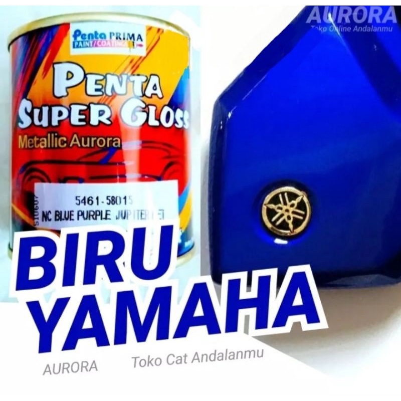 Cat Kaleng Penta Super Gloss NC Blue Purple Jupiter Metallic 200ml Biru Yamaha Duco Otomotif Mobil S