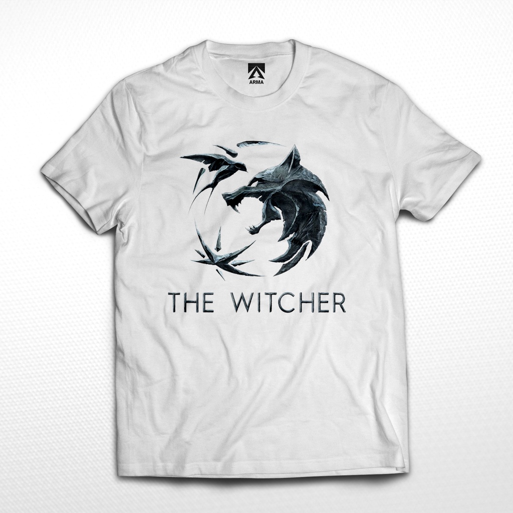 KAOS THE WITCHER / tshirt Film the witcher logo  baju distro unisex