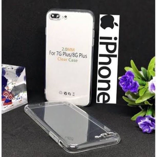 HD CLEAR CASE IPHONE 7/ 7+/ 8/ 8+ TEBAL TRANSPARAN 2.0mm