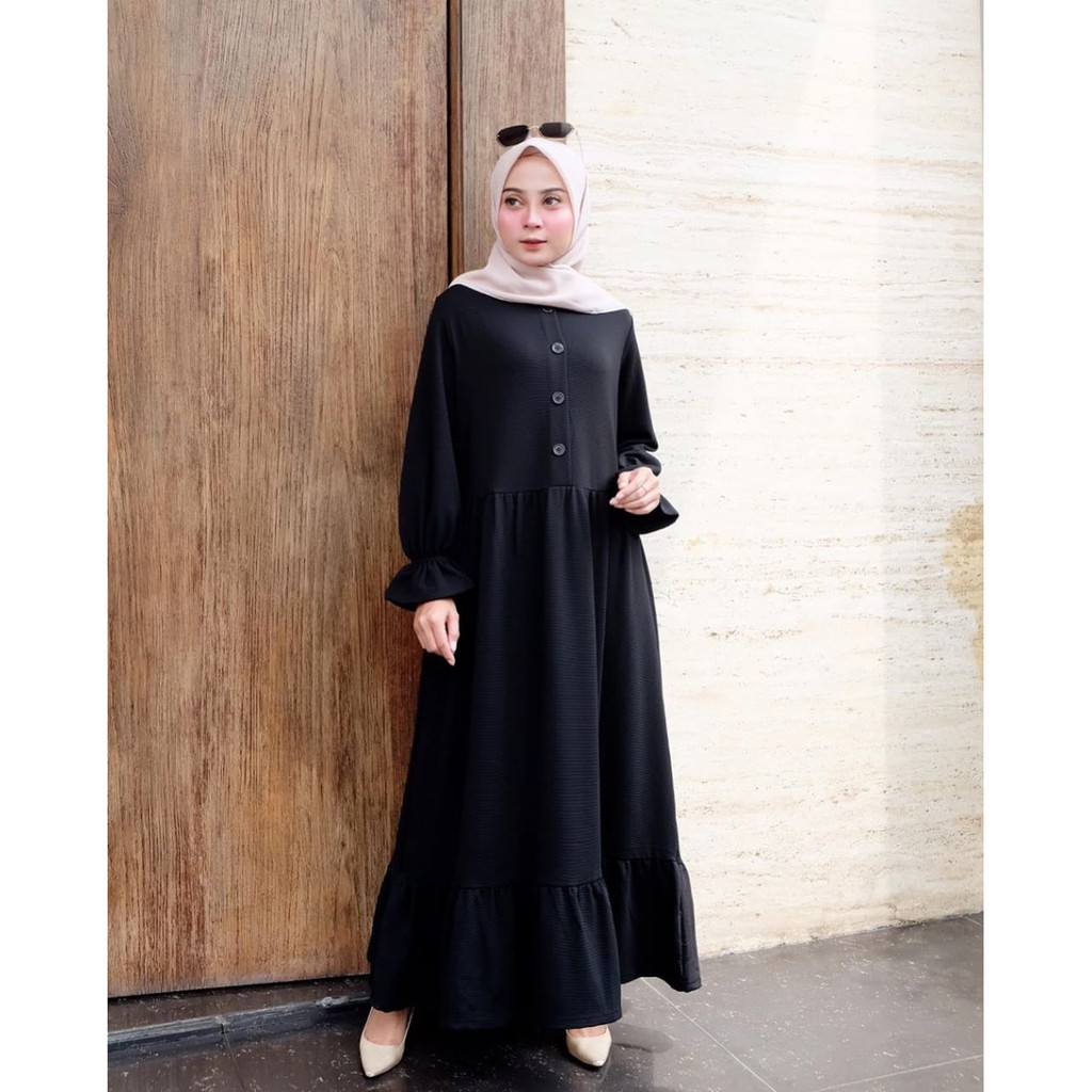 Adinda dress / DRESS WANITA MUSLIMAH / CASUAL DRESS / DRESS KEKINIAN