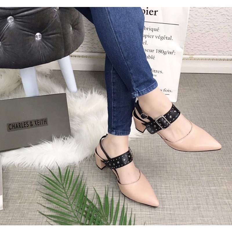 Heels 285 sepatu sendal wanita import realpict