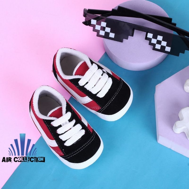 Sepatu Bayi Perempuan Laki-laki Usia 0 6 Bulan Prewalker Sneakers Baby Belajar Jalan - Air Collection
