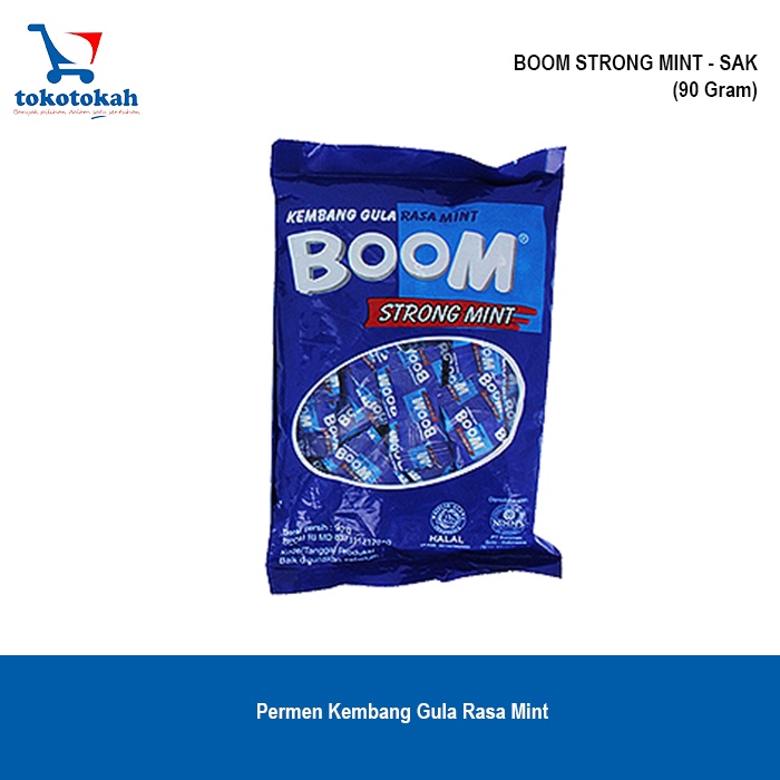

BOOM SAK permen kembang gula rasa strongmint produksi KONIMEX