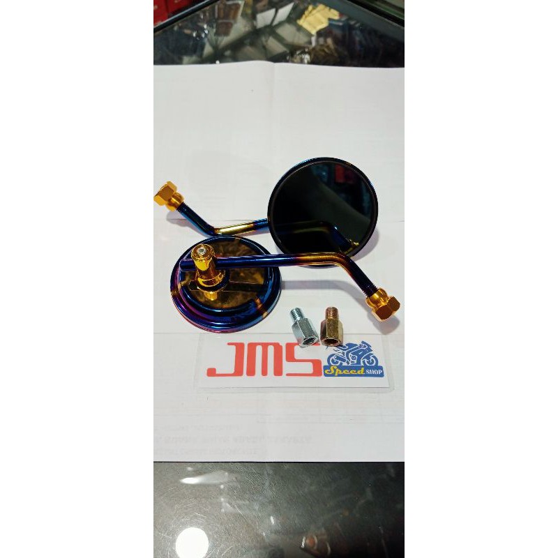 kaca spion 2 tone twotone bulat vn1 Honda dan Yamaha Mio Mio j Mio m3 beat Scoopy Fino Vario pcx nmax