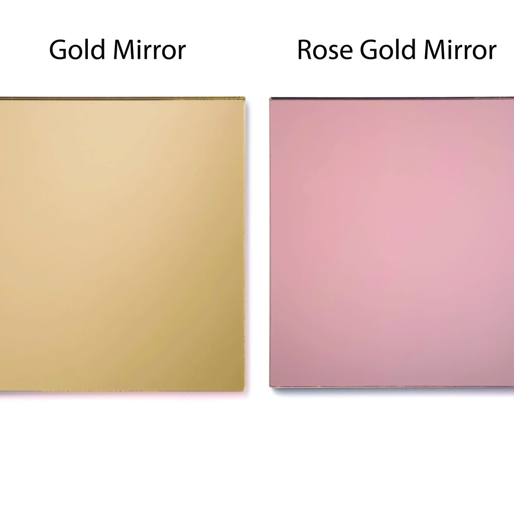 [Akrilik Emasnya Saja] PO Dekorasi Cetak Akrilik Emas frame mahar 40x50 -Gold Mirror / Rose Gold