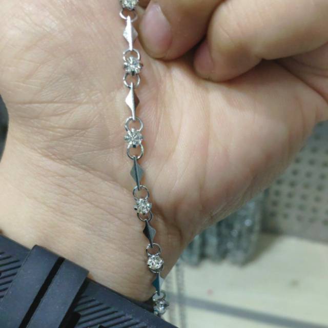 Gelang tangan kristal mewah wanita isi 12pcs