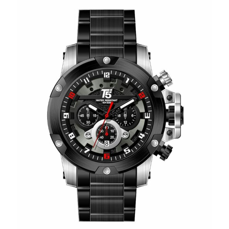 JAM TANGAN PRIA T5 H 3760 CHRONOGRAPH ORIGINAL TAHAN AIR