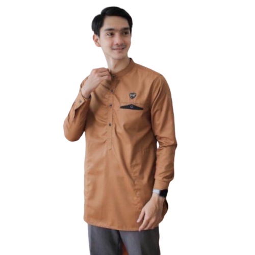 Baju Koko Pria Lengan Panjang Muslim QURTA RAJA TOJIRO SIZE M L XL Premium