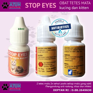  Obat Mata Kucing  Iritasi Merah Infeks1 Flu Pilek Stop Eyes 