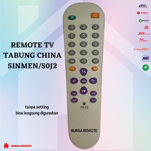 Remot Remote TV TABUNG CHINA SINMEN 50J2