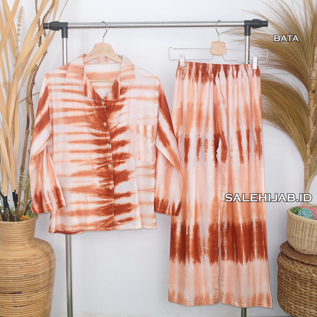 Setelan Baju Tidur Motif Bunga Sepatu / One Set Fashion Wanita Rayon Premium Kode T4 G4 G3 G2-G3 BATA