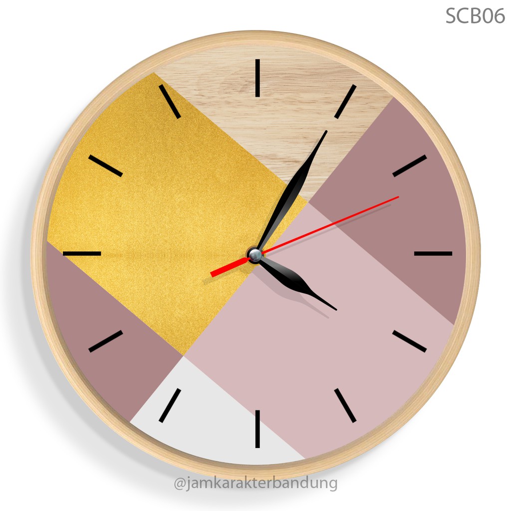 JAM DINDING KAYU MINIMALIS MODERN UNIK SCANDINAVIAN SCB-2