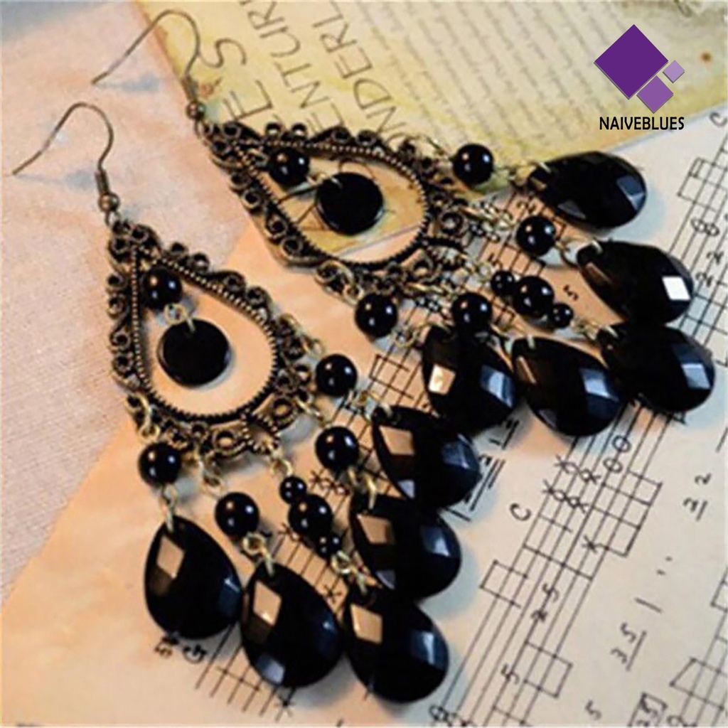 1 Pasang Anting Hoop Liontin Water Drop Untuk Daily Life