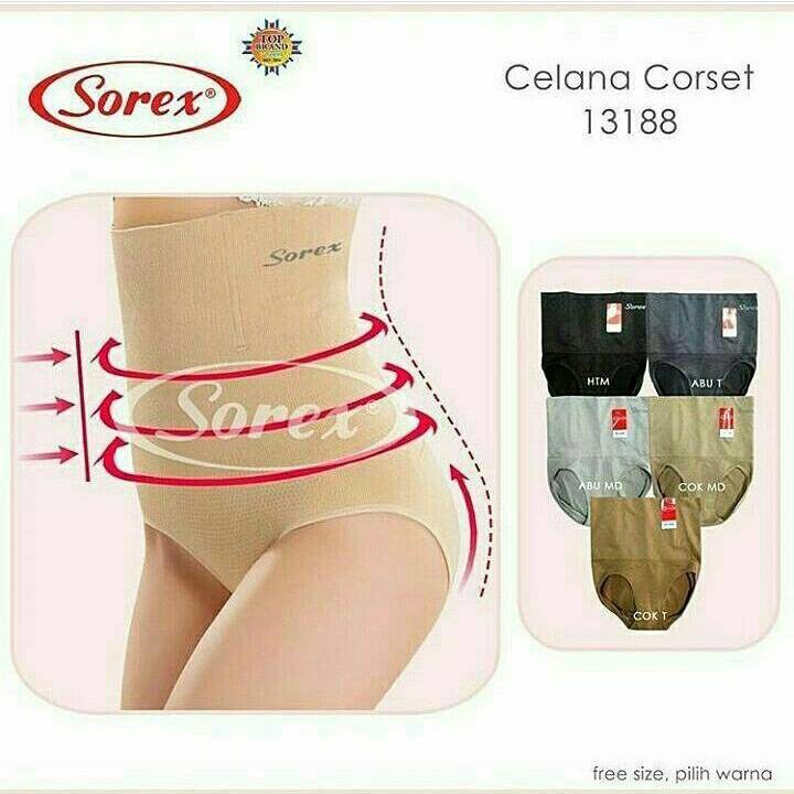 Celana Dalam Korset Pelangsing Perut Sorex 13188 13193 Badan Jumbo Besar Shapewear