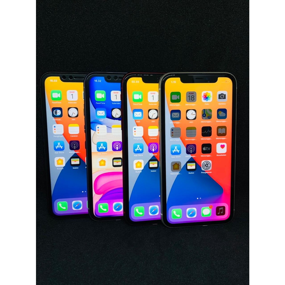 iphone 11 128GB 64GB 256GB Second BEKAS ORIGINAL 100% MULUS NORMAL FULLSET Kondisi Perfect Like new-1
