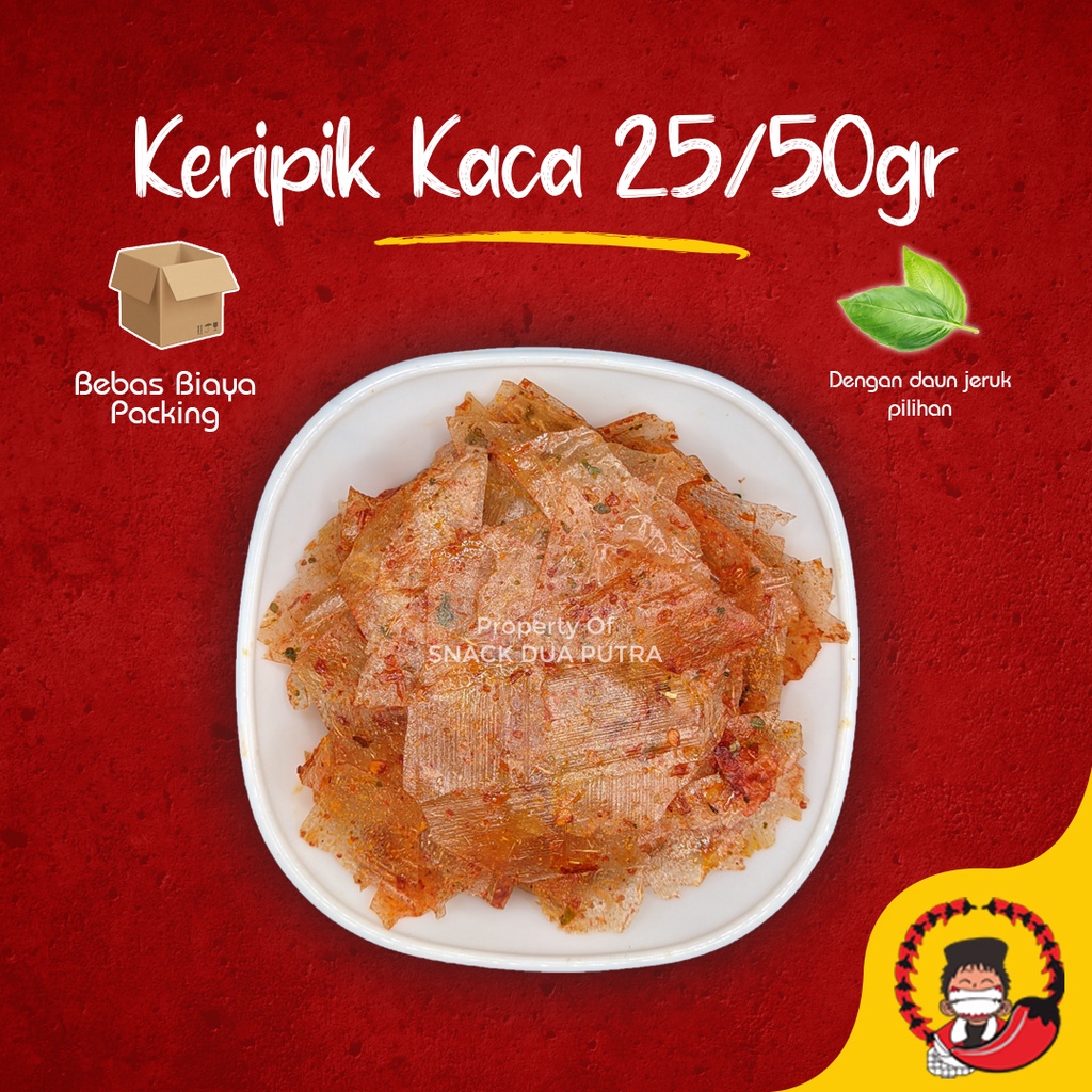 

Keripik Kaca Kripca Kripik Beling Oven 25gr dan 50gr Snack Dua Putra