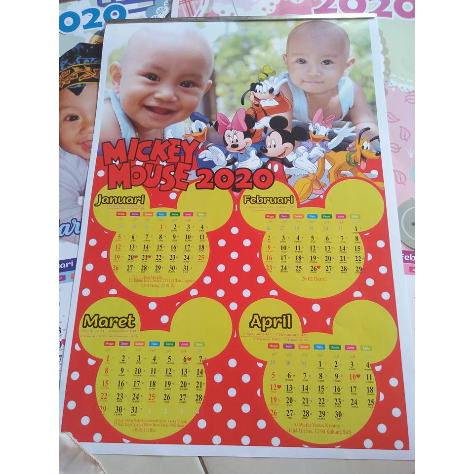 

kalender foto kalender dinding Kalender Custom kalender 2020 ( 3 lembar kalender )