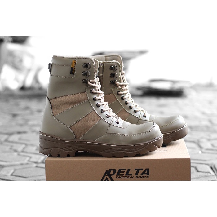 COD !! Sepatu PDL pria Boots Safety DLT NINJA 8inci Sepatu Septi Boot Ujung Besi Hiking Outdoor