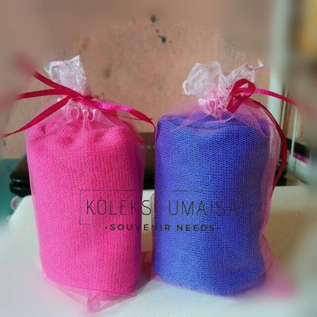 

Ready stock Kantong tile renda pita souvenir handuk 30x70