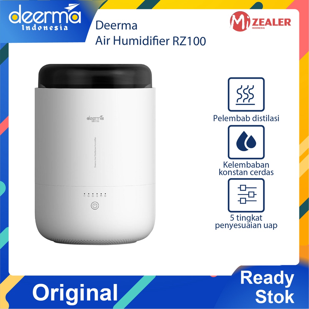 【NEW】Deerma RZ100 Household Thermal Distillation Humidification Smart Air Humidifier 2.3L Sterile Mother And Baby Humidifier