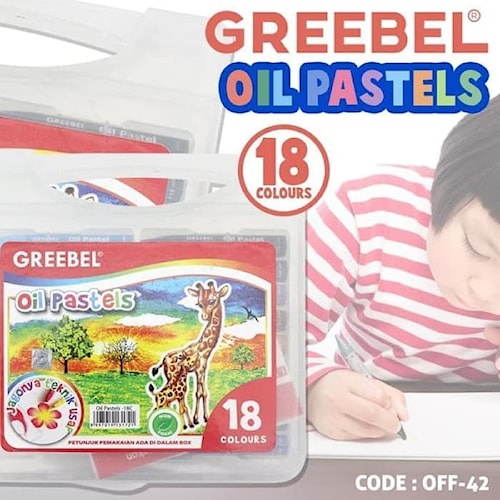 

CRAYON MEWARNAI 18 WARNA GREEBEL OIL PASTELS (OFF-42)