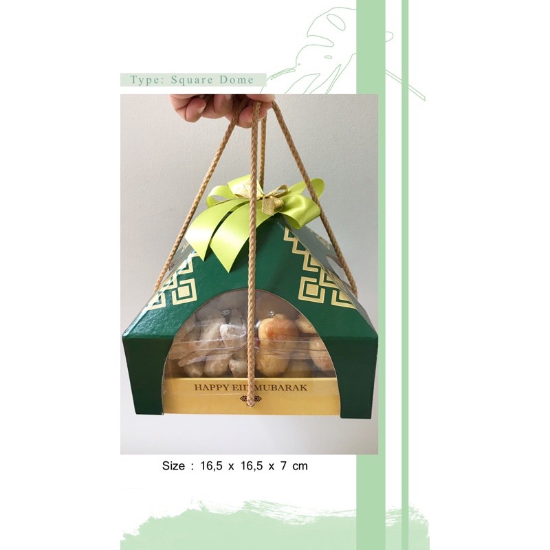 

box parcel hampers kue lebaran kubah