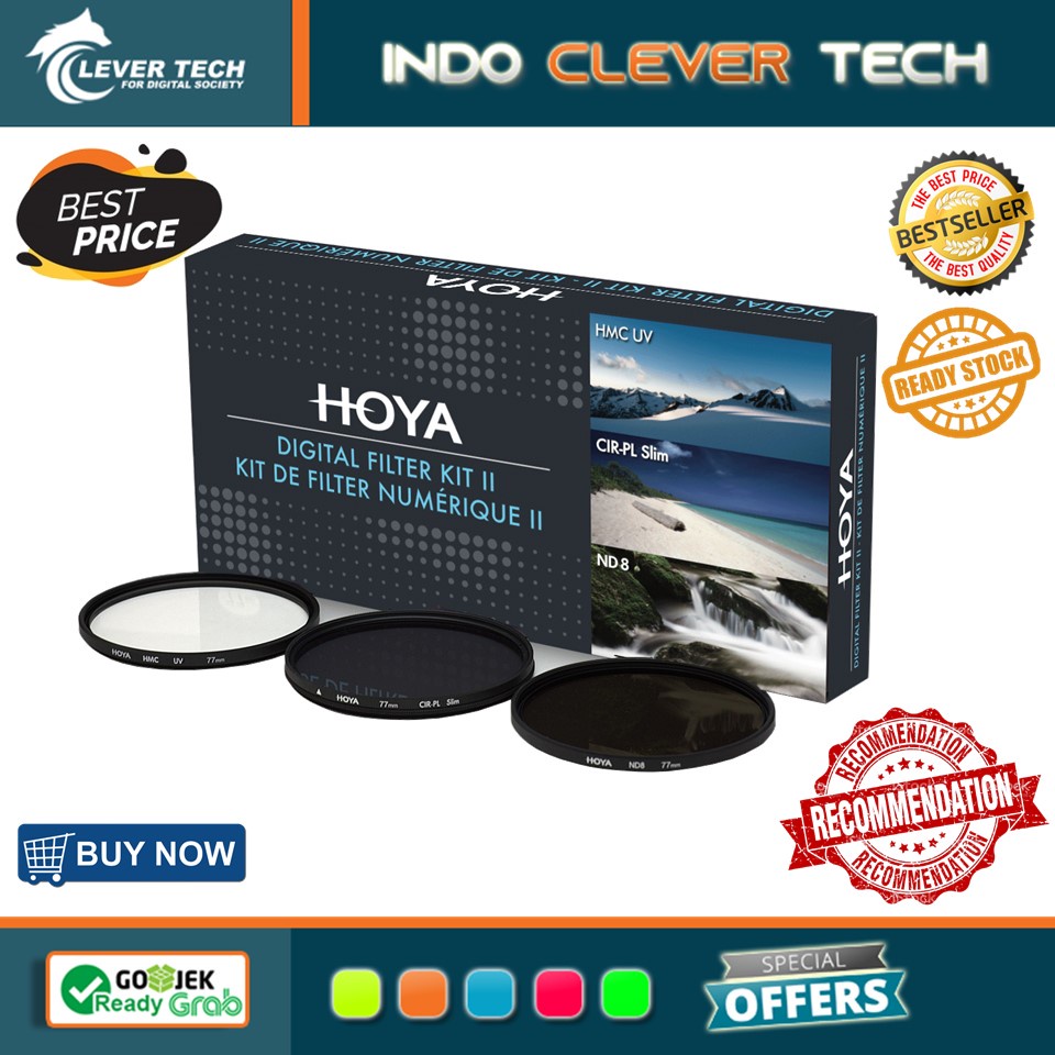 Hoya Digital Filter Kit (UV (C) HMC + CPL (PHL) + ND8 + (CASE + FILTER GUIDEBOOK) 37mm)