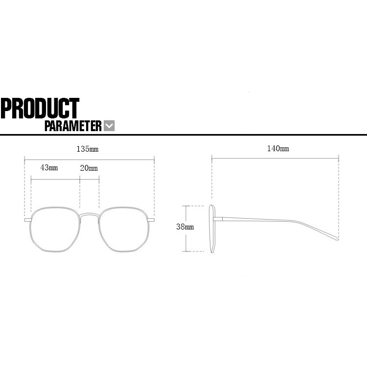 2022 Kacamata Hitam Polarized Gaya Retro Klasik Untuk Pria / Wanita