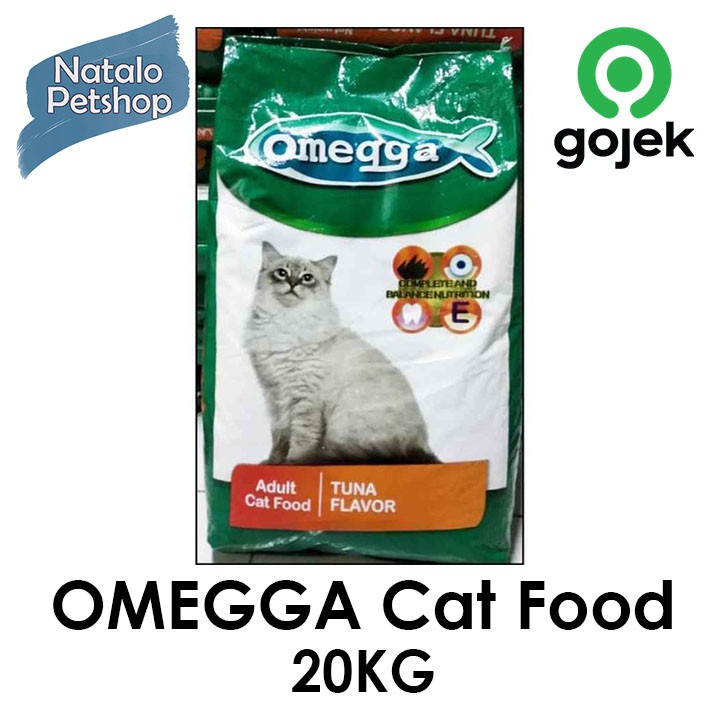 OMEGGA Cat Food 20KG / Tuna / Seafood Makanan Kucing Murah / Omega