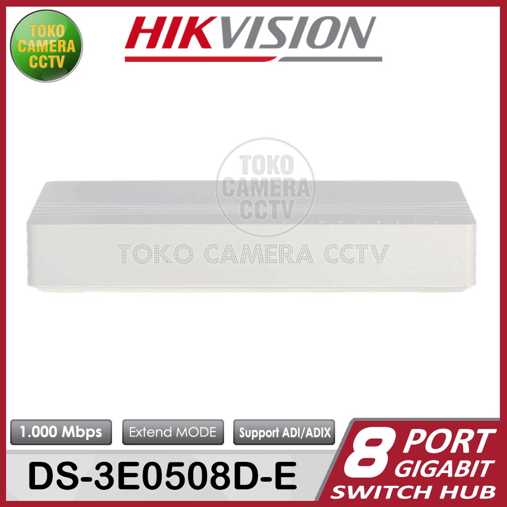 SWITCH HUB GIGABIT HIKVISION 8 PORT